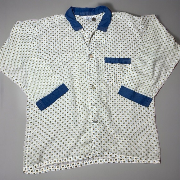 Permanent Press Other - vintage 60s pajamas Top 60s 70s Sleepwear EUC long Sleeve‎ Sleep Shirt